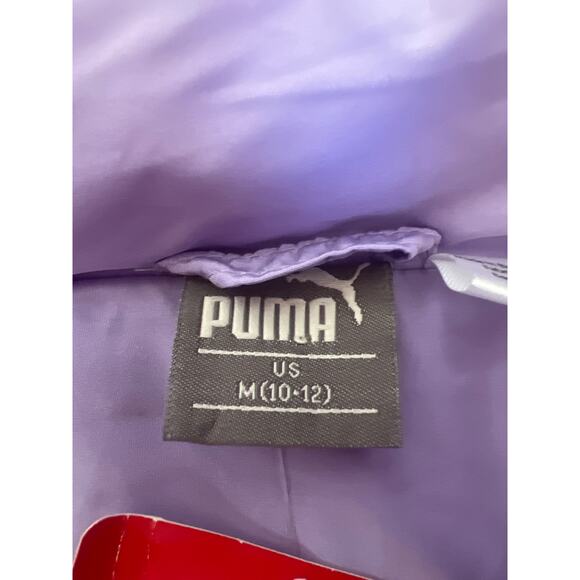 PUMA PUFFER VEST GIRLS YOUTH LAVENDER PURPLE SIZE MED 10/12 NWT - Picture 6 of 12